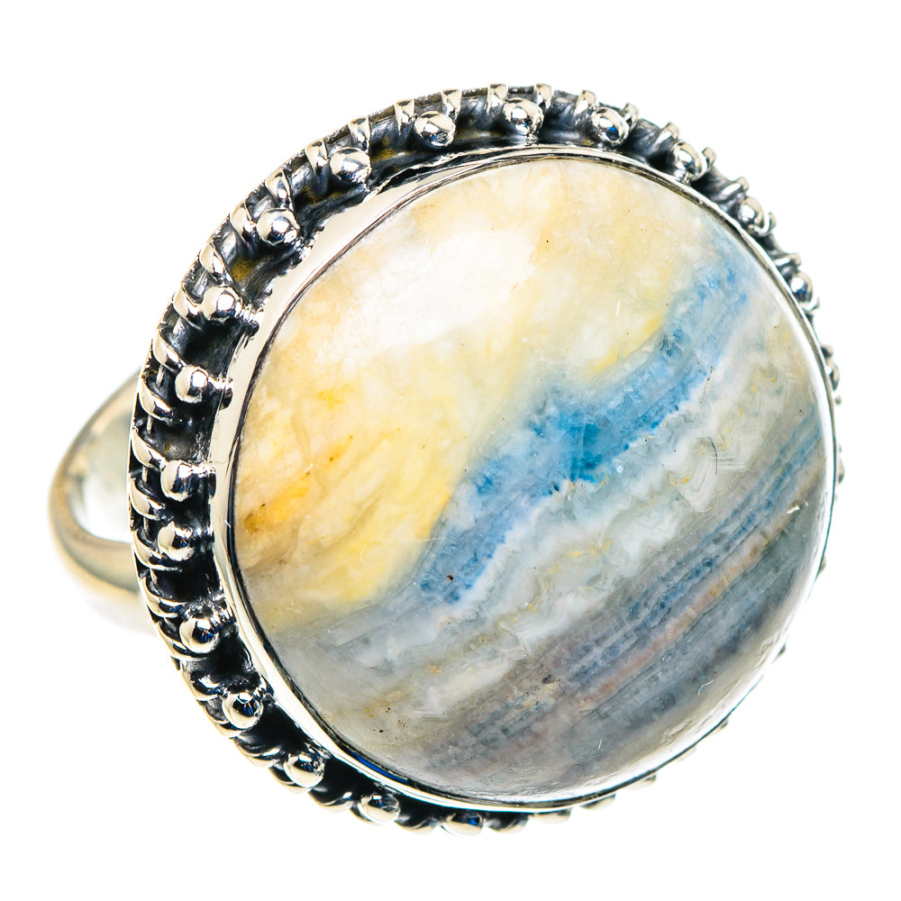 Blue Scheelite Rings handcrafted by Ana Silver Co - RING93001