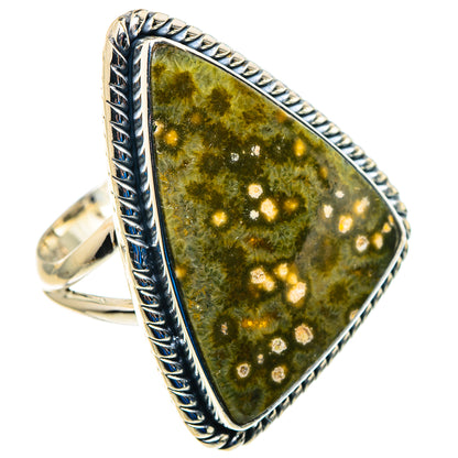 Ocean Jasper Rings handcrafted by Ana Silver Co - RING93003