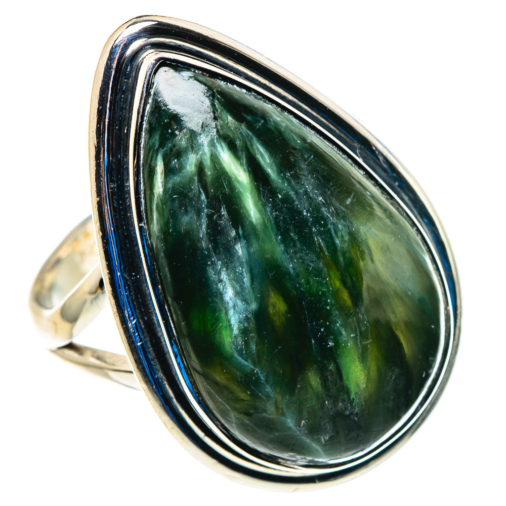Seraphinite Rings handcrafted by Ana Silver Co - RING93004 - Photo 2