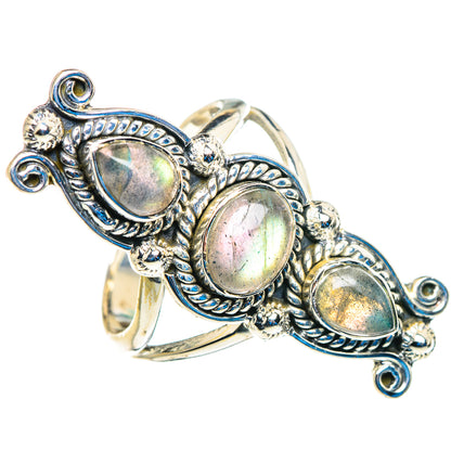 Labradorite Rings handcrafted by Ana Silver Co - RING93005