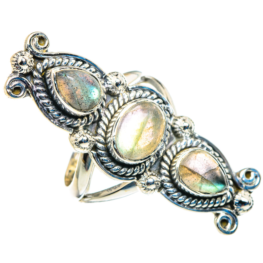 Labradorite Rings handcrafted by Ana Silver Co - RING93017
