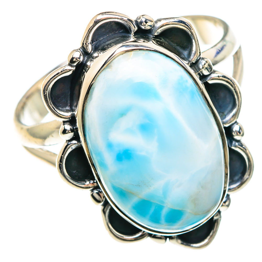 Larimar Rings handcrafted by Ana Silver Co - RING93022