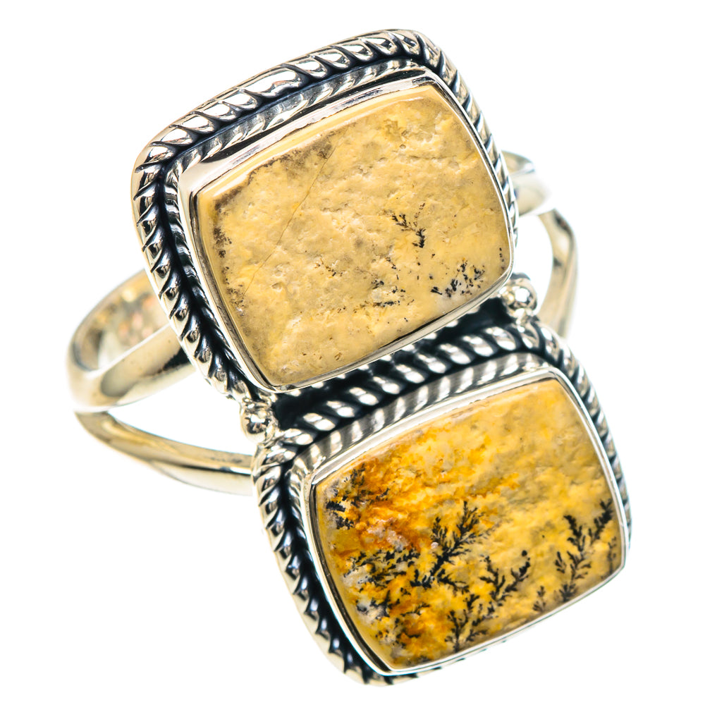 Germany Psilomelane Dendrite Rings handcrafted by Ana Silver Co - RING93028 - Photo 2