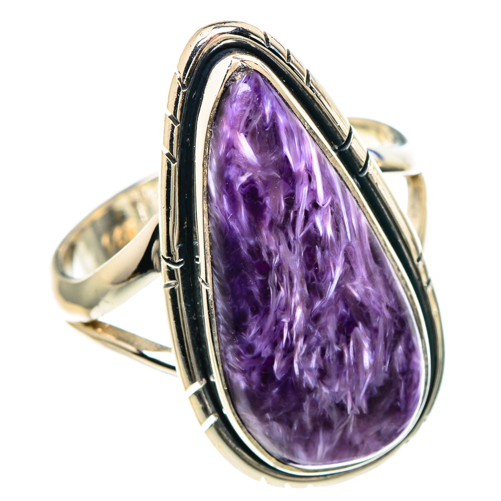 Charoite Rings handcrafted by Ana Silver Co - RING93036