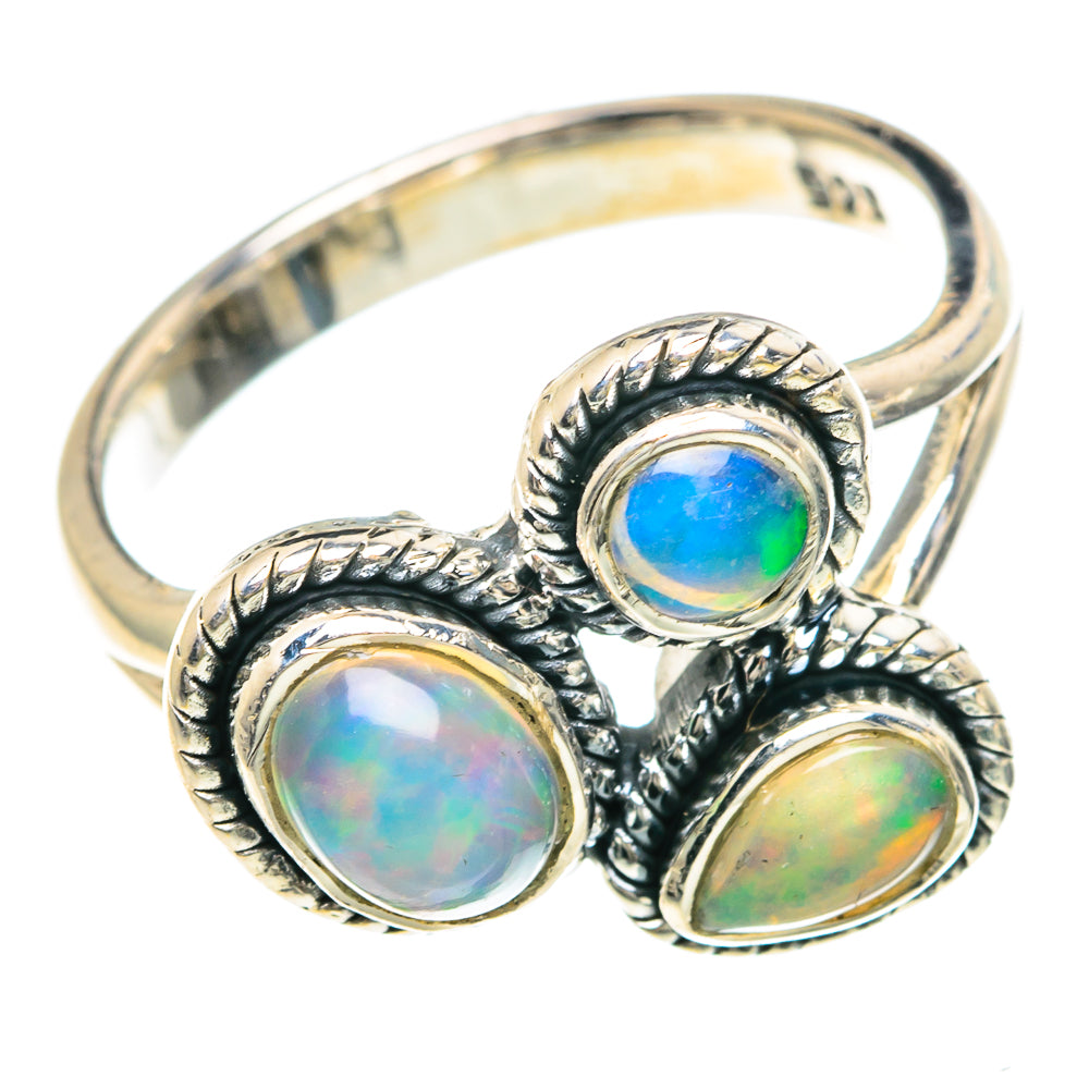 Ethiopian Opal Rings handcrafted by Ana Silver Co - RING93043