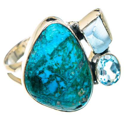 Chrysocolla Rings handcrafted by Ana Silver Co - RING93048