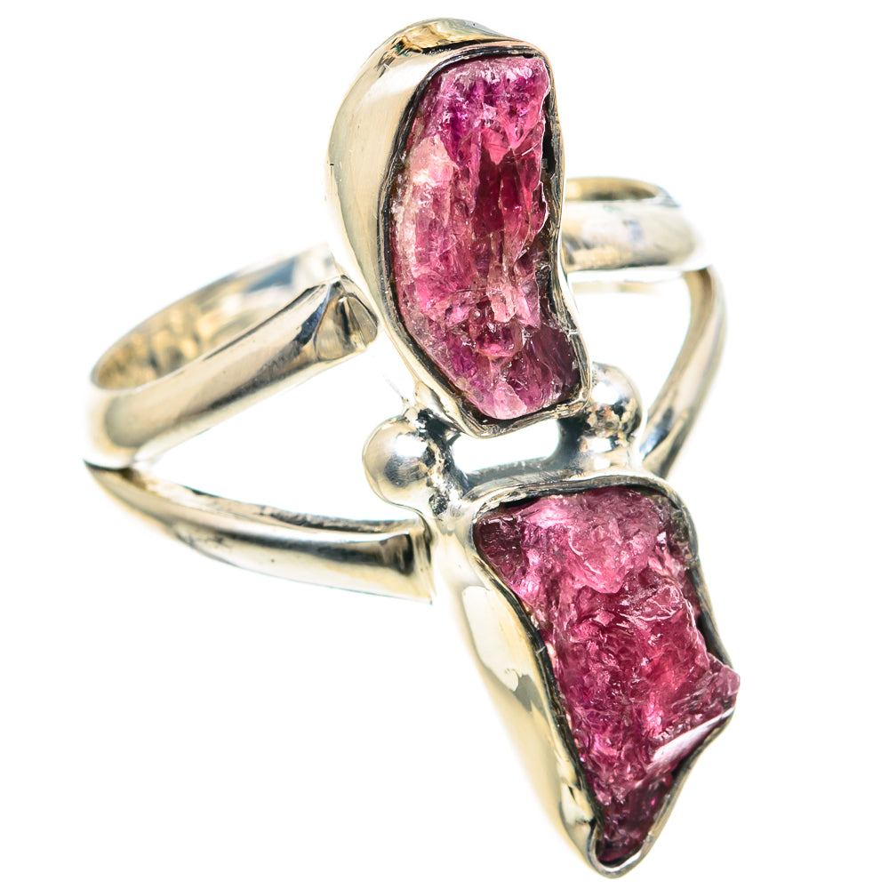 Pink Tourmaline Rings handcrafted by Ana Silver Co - RING93057 - Photo 2