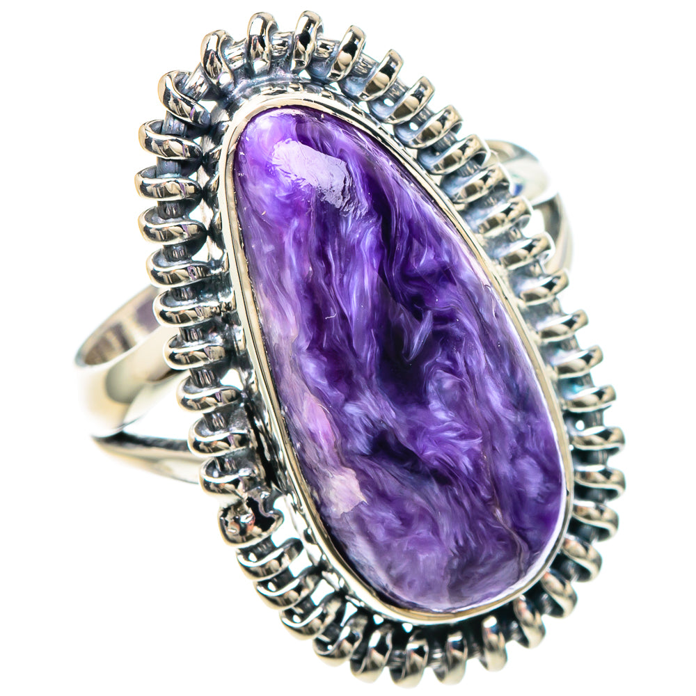 Charoite Rings handcrafted by Ana Silver Co - RING93059