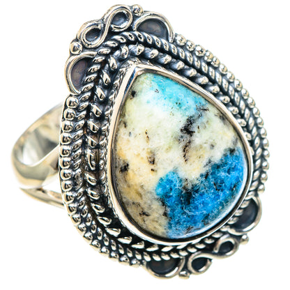 K2 Blue Azurite Rings handcrafted by Ana Silver Co - RING93067 - Photo 2