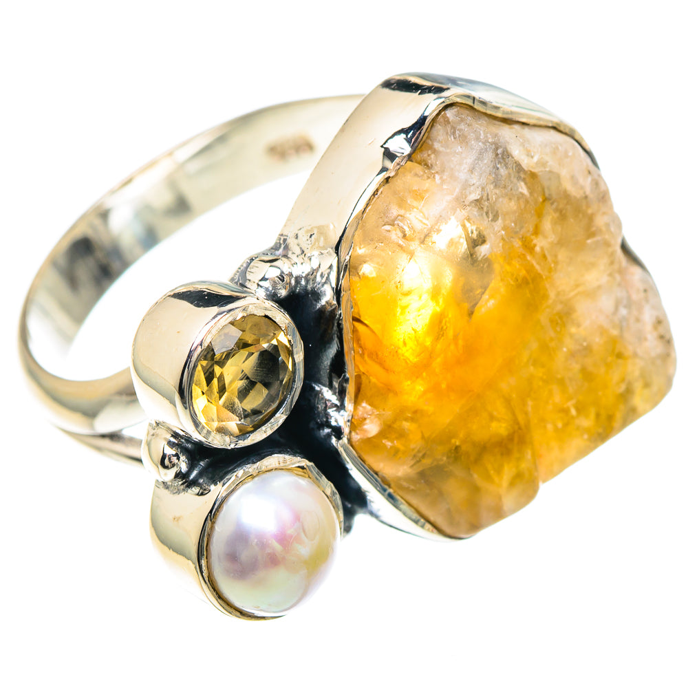 Citrine Rings handcrafted by Ana Silver Co - RING93073