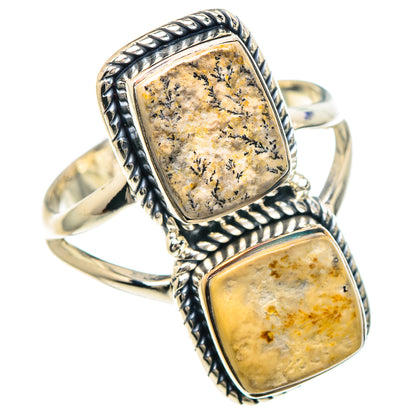 Germany Psilomelane Dendrite Rings handcrafted by Ana Silver Co - RING93087 - Photo 2