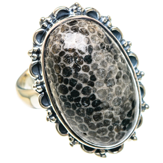 Stingray Coral Rings handcrafted by Ana Silver Co - RING93092