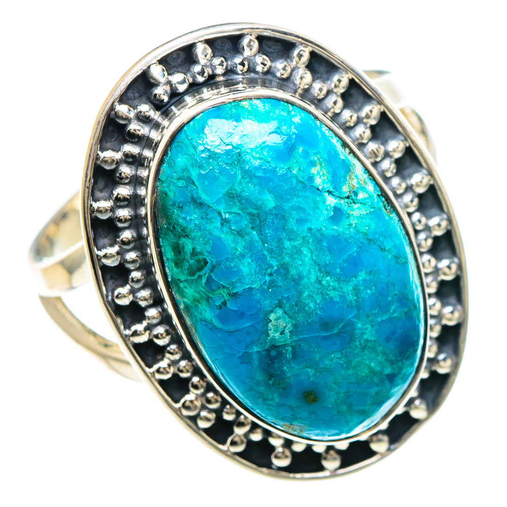 Chrysocolla Rings handcrafted by Ana Silver Co - RING93096