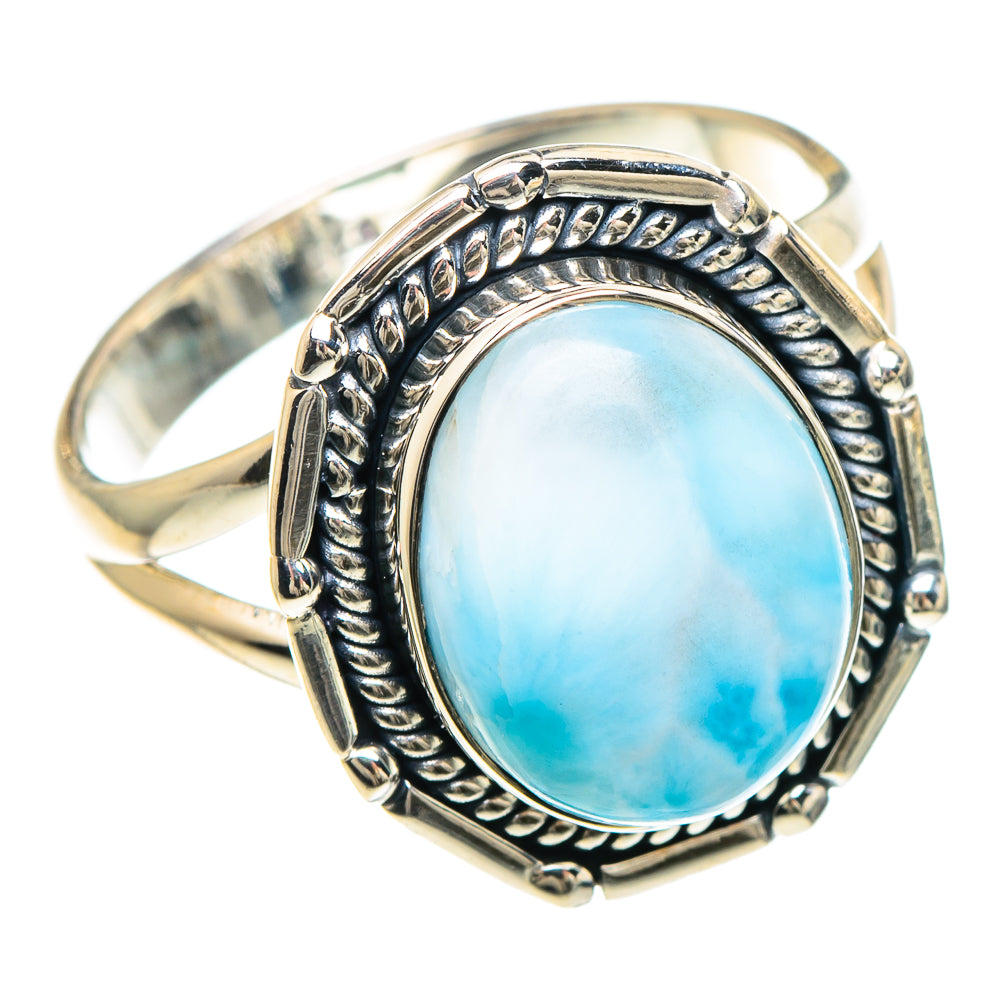 Larimar Rings handcrafted by Ana Silver Co - RING93097