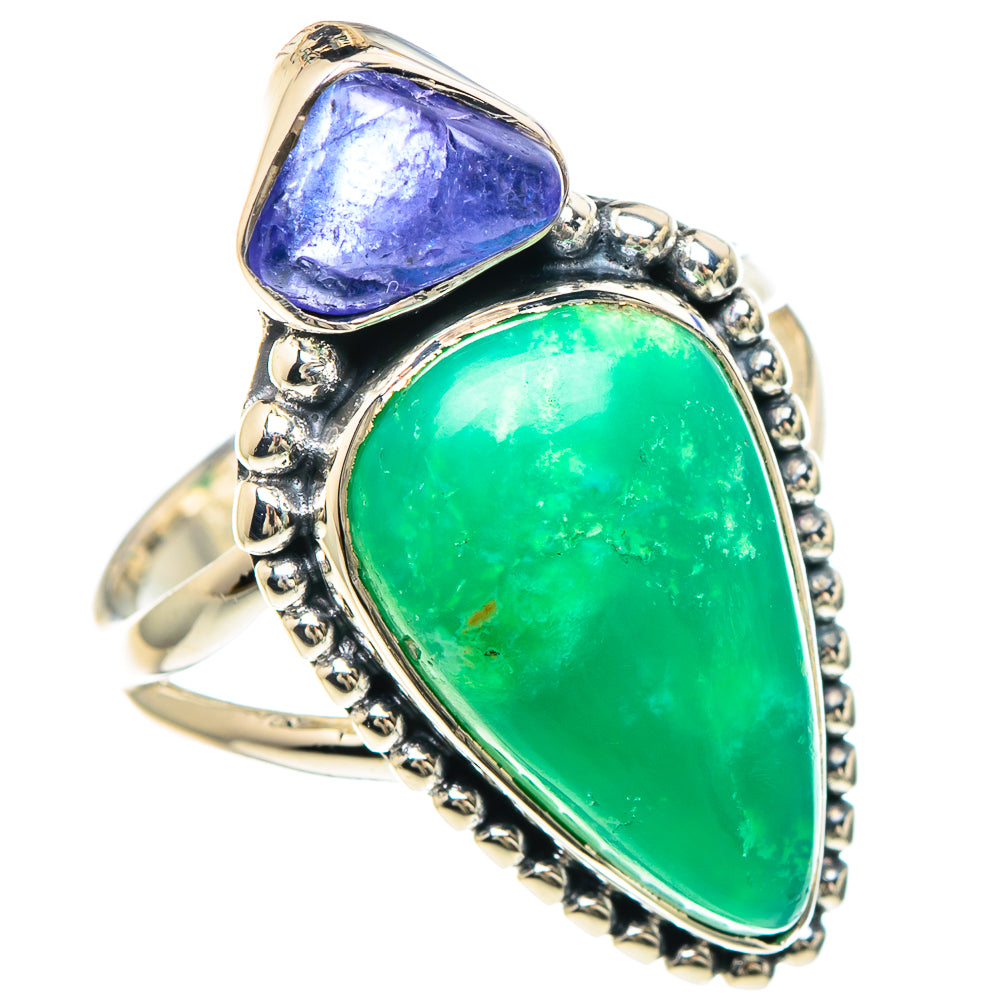 Chrysoprase Rings handcrafted by Ana Silver Co - RING93102