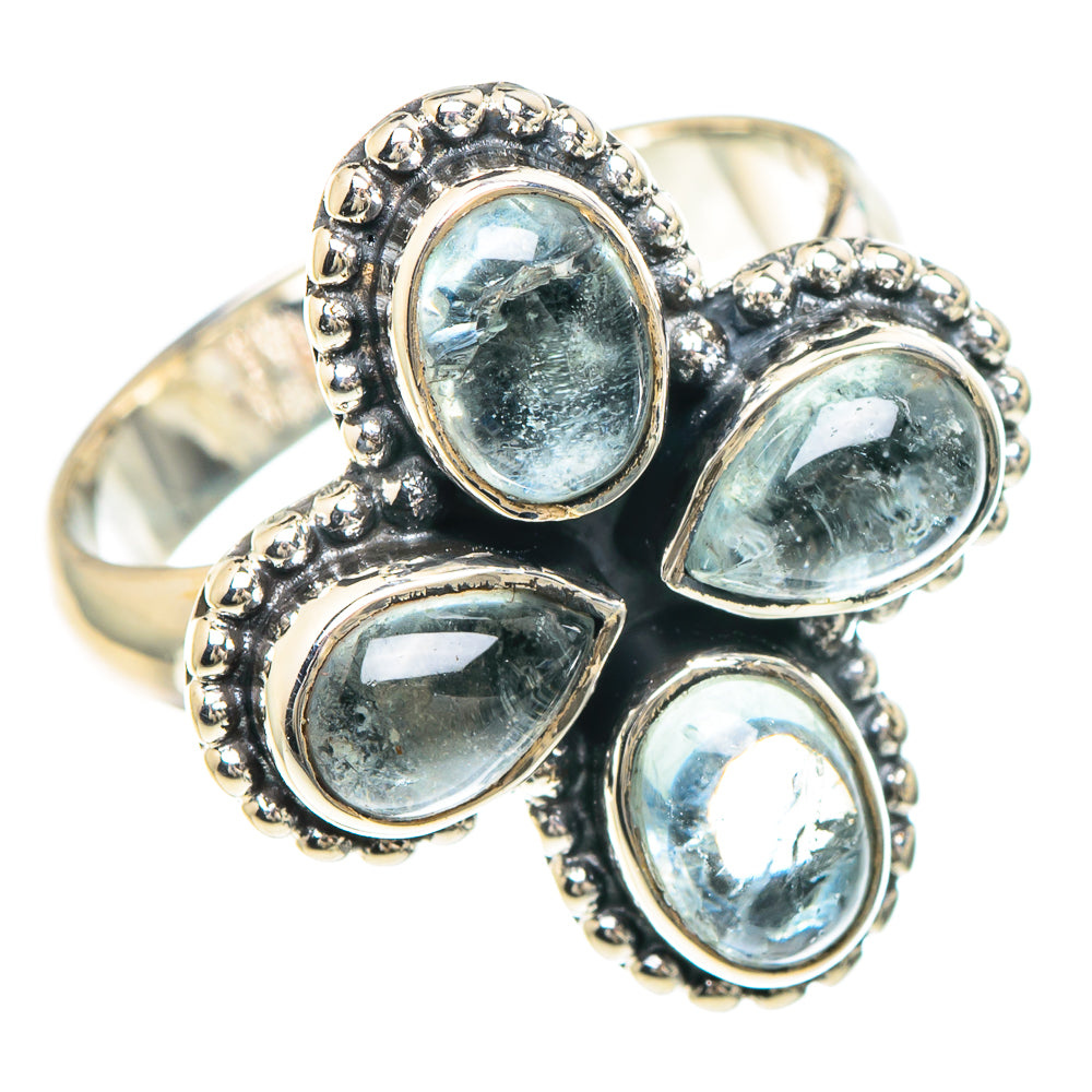 Aquamarine Rings handcrafted by Ana Silver Co - RING93116