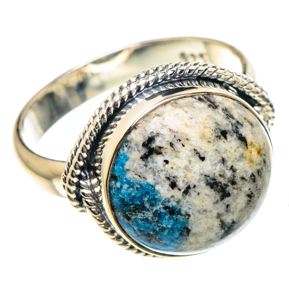 K2 Blue Azurite Rings handcrafted by Ana Silver Co - RING93119 - Photo 2