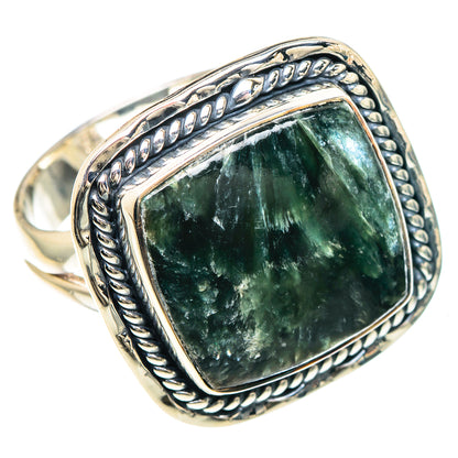 Seraphinite Rings handcrafted by Ana Silver Co - RING93126 - Photo 2