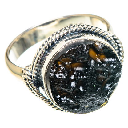 Tektite Rings handcrafted by Ana Silver Co - RING93131 - Photo 2