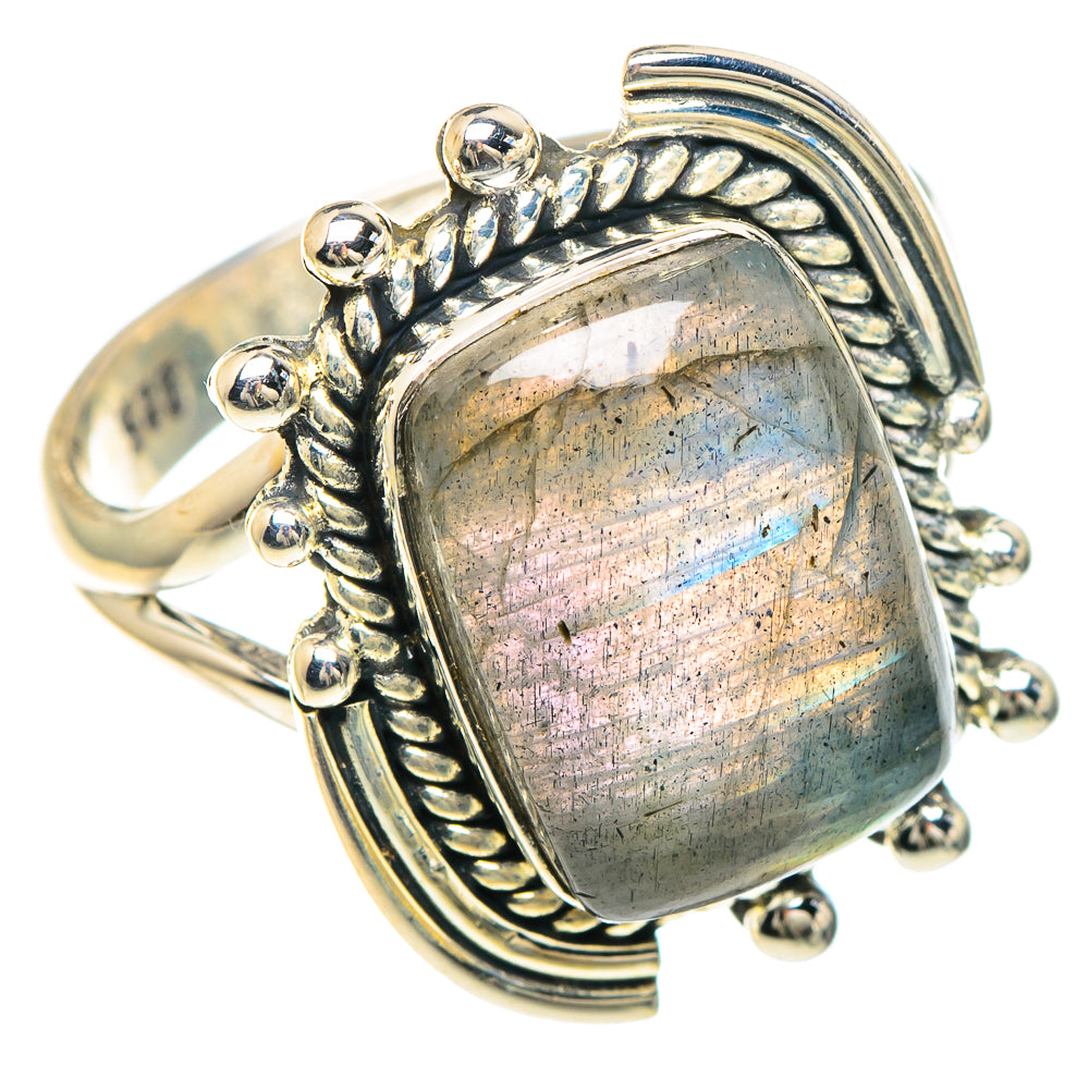 Labradorite Rings handcrafted by Ana Silver Co - RING93143