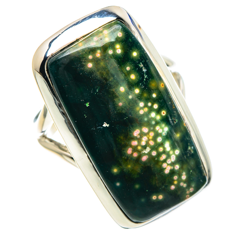 Ocean Jasper Rings handcrafted by Ana Silver Co - RING93152