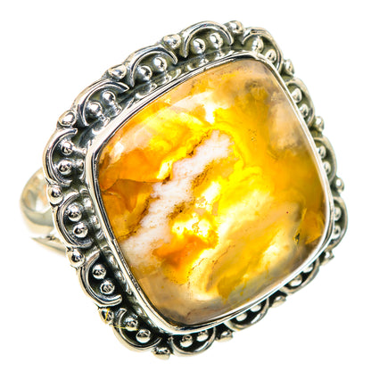 Plume Agate Rings handcrafted by Ana Silver Co - RING93156 - Photo 2