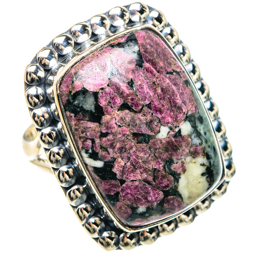 Russian Eudialyte Rings handcrafted by Ana Silver Co - RING93160