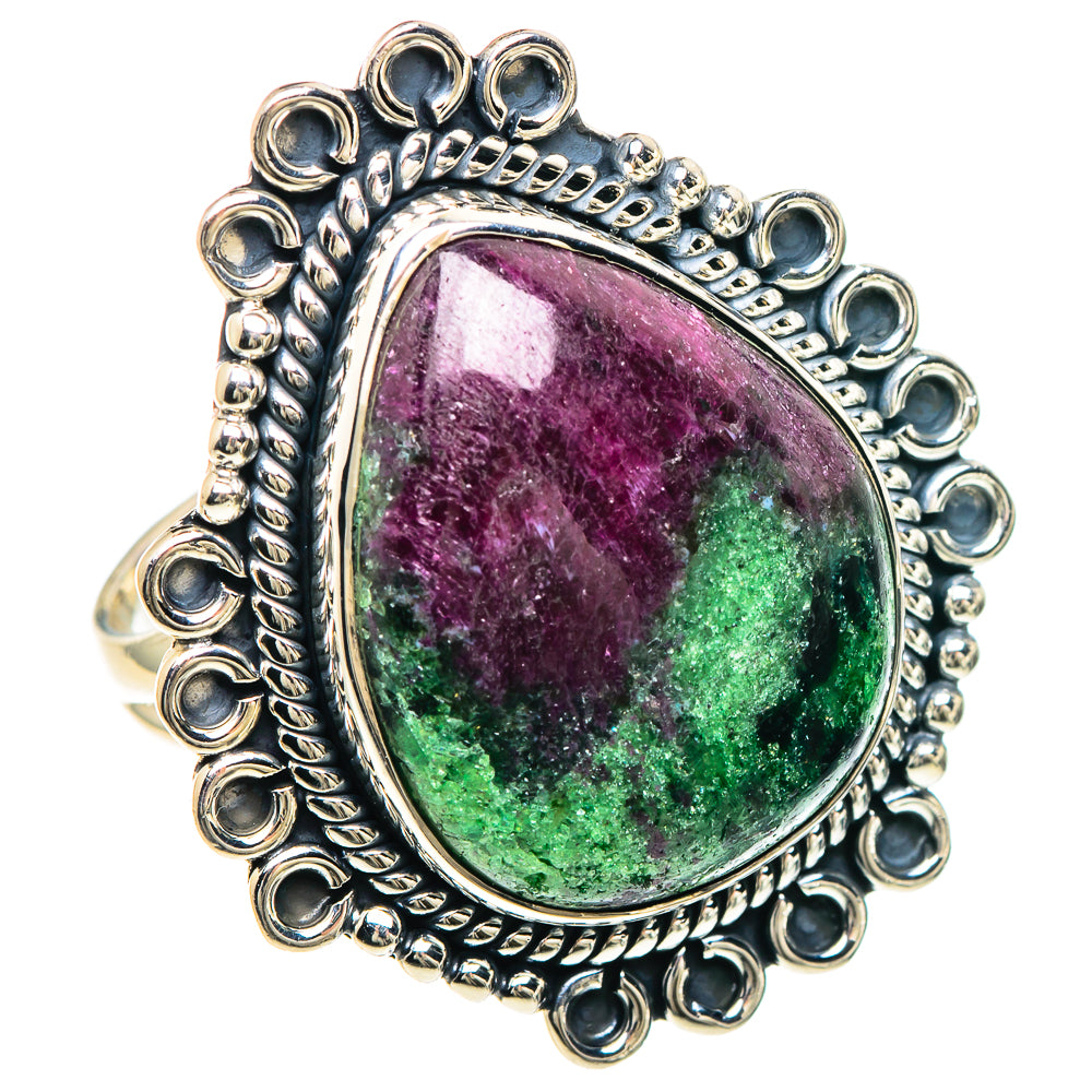 Ruby Zoisite Rings handcrafted by Ana Silver Co - RING93171