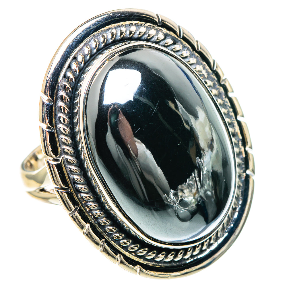 Hematite Rings handcrafted by Ana Silver Co - RING93173