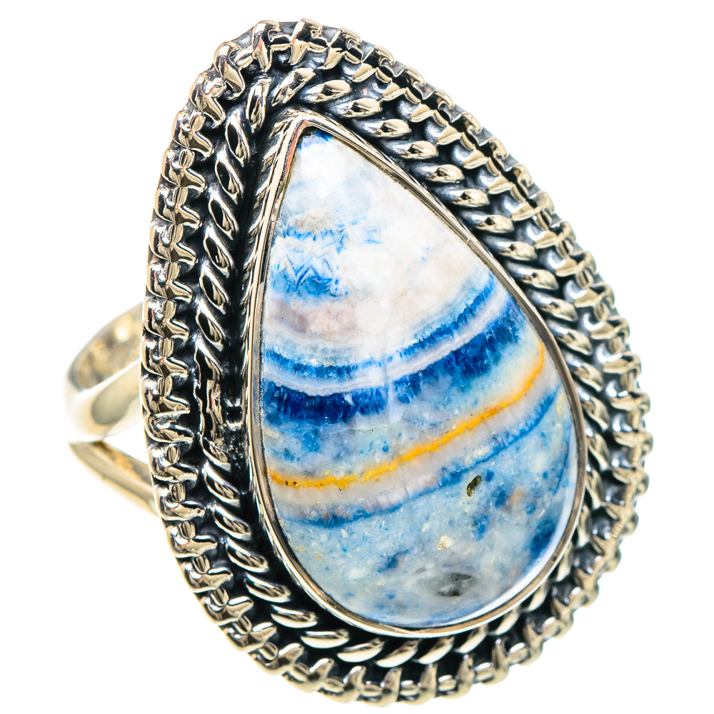 Blue Scheelite Rings handcrafted by Ana Silver Co - RING93177