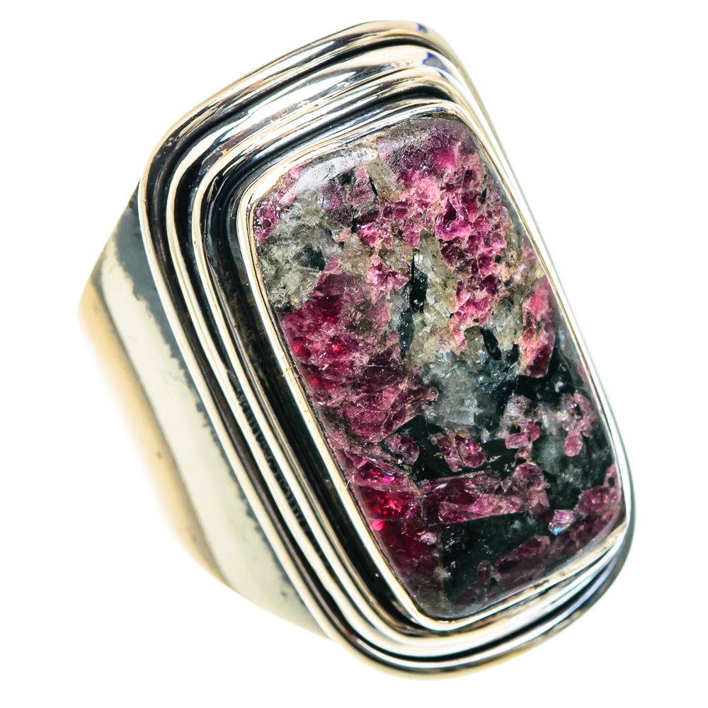 Russian Eudialyte Rings handcrafted by Ana Silver Co - RING93188
