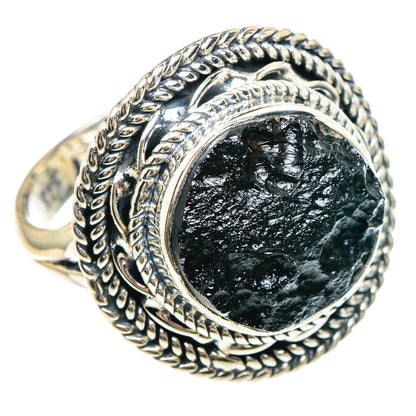 Tektite Rings handcrafted by Ana Silver Co - RING93193 - Photo 2