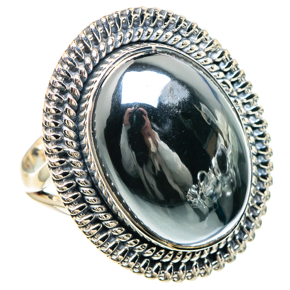 Hematite Rings handcrafted by Ana Silver Co - RING93202