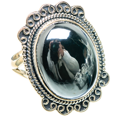 Hematite Rings handcrafted by Ana Silver Co - RING93203