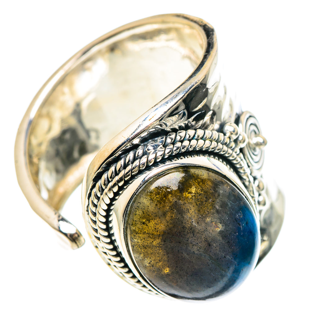 Labradorite Rings handcrafted by Ana Silver Co - RING93208
