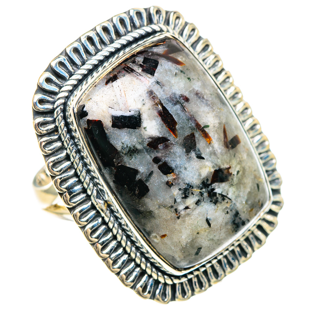 Astrophyllite Rings handcrafted by Ana Silver Co - RING93214 - Photo 2