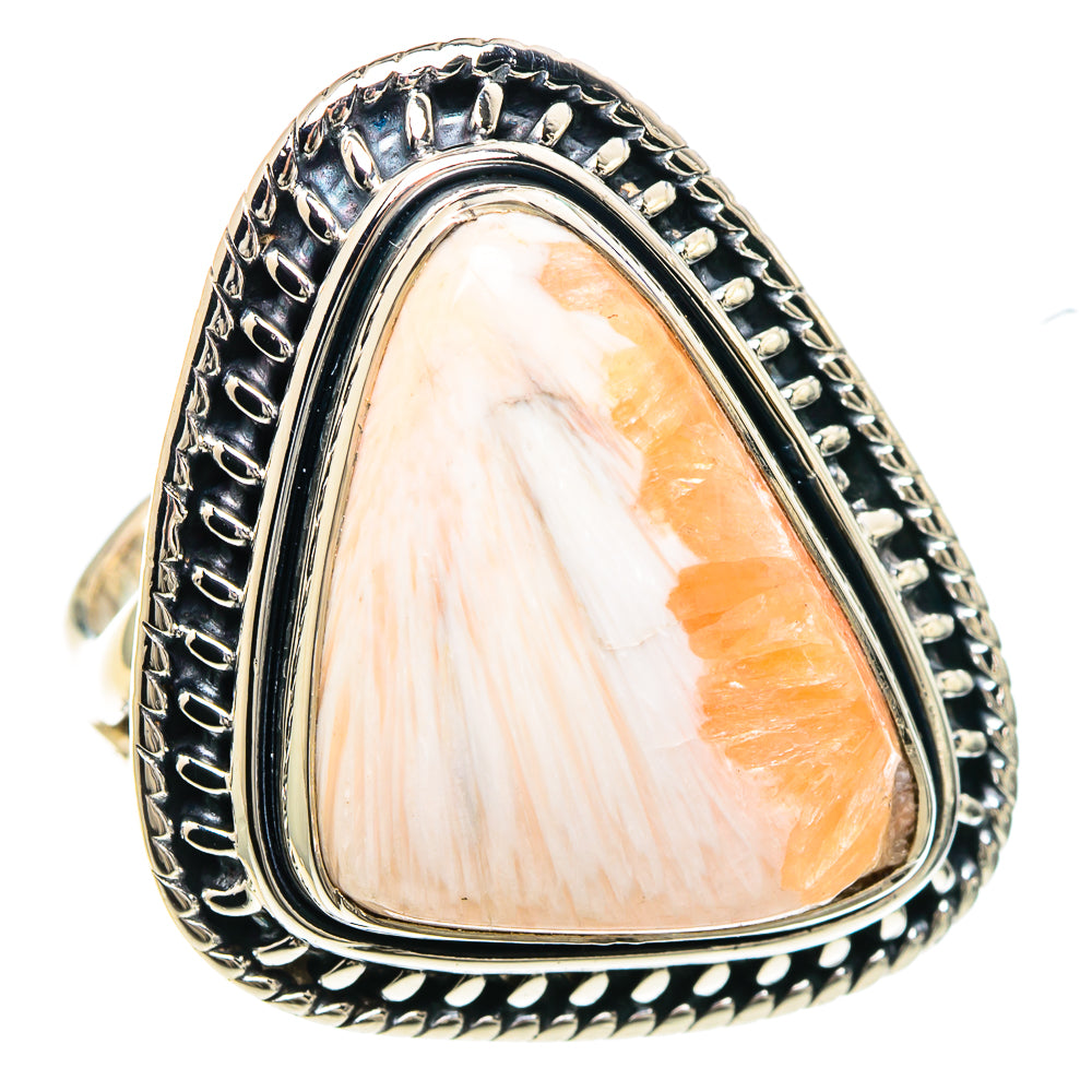 Scolecite Rings handcrafted by Ana Silver Co - RING93216