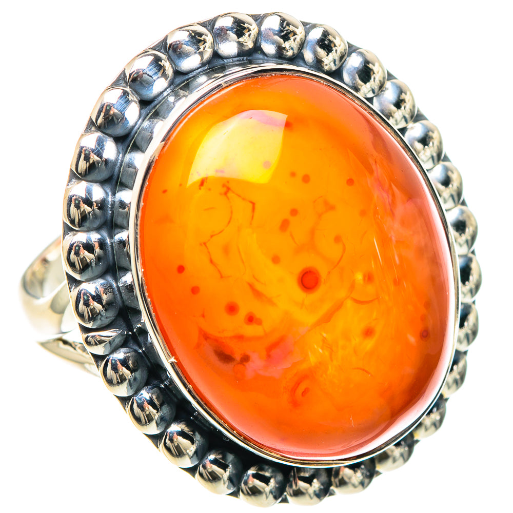 Carnelian Rings handcrafted by Ana Silver Co - RING93217