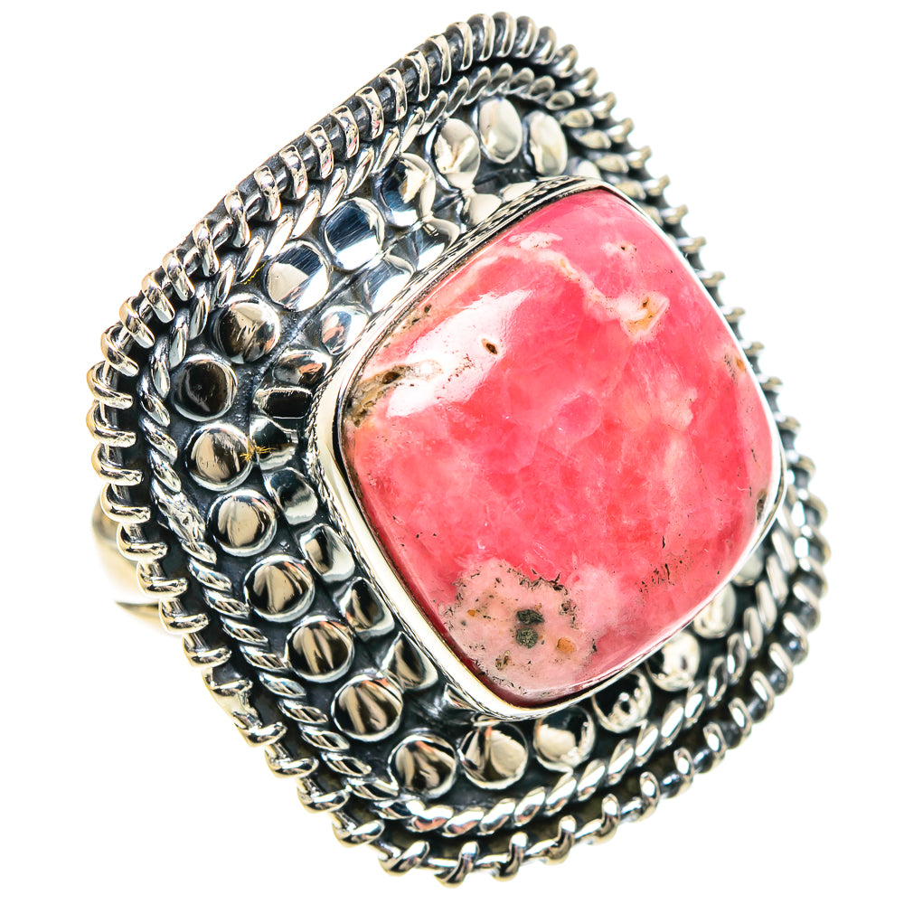 Rhodochrosite Rings handcrafted by Ana Silver Co - RING93219 - Photo 2