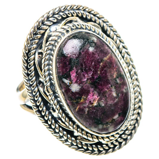 Russian Eudialyte Rings handcrafted by Ana Silver Co - RING93221 - Photo 2