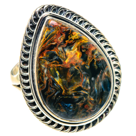 Golden Pietersite Rings handcrafted by Ana Silver Co - RING93226