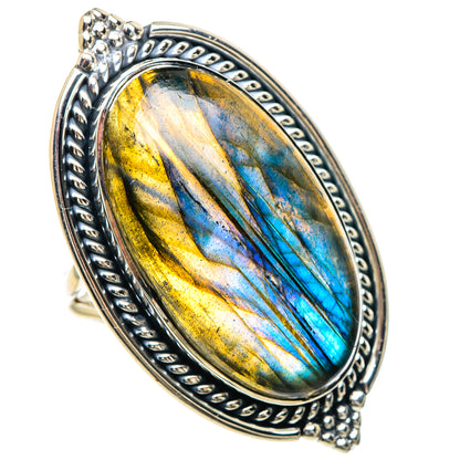 Labradorite Rings handcrafted by Ana Silver Co - RING93241
