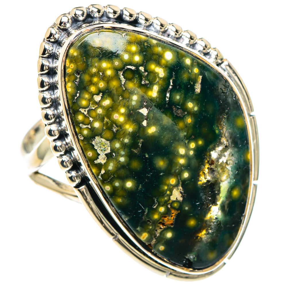 Ocean Jasper Rings handcrafted by Ana Silver Co - RING93247