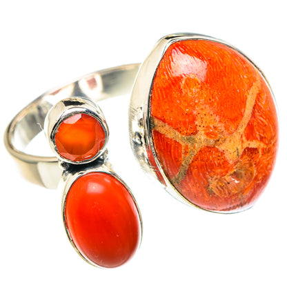 Sponge Coral Rings handcrafted by Ana Silver Co - RING93253