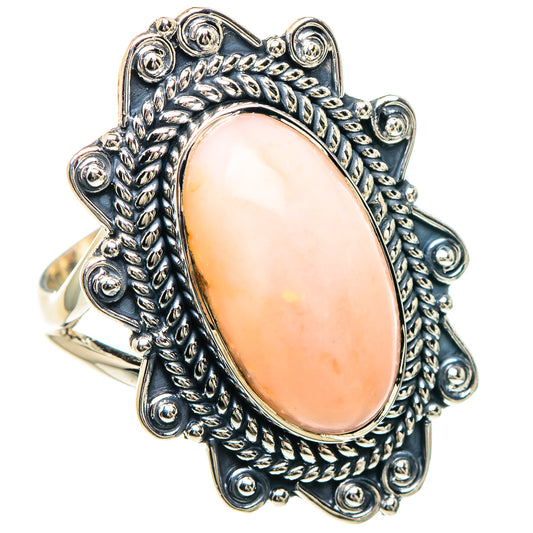 Pink Opal Rings handcrafted by Ana Silver Co - RING93254