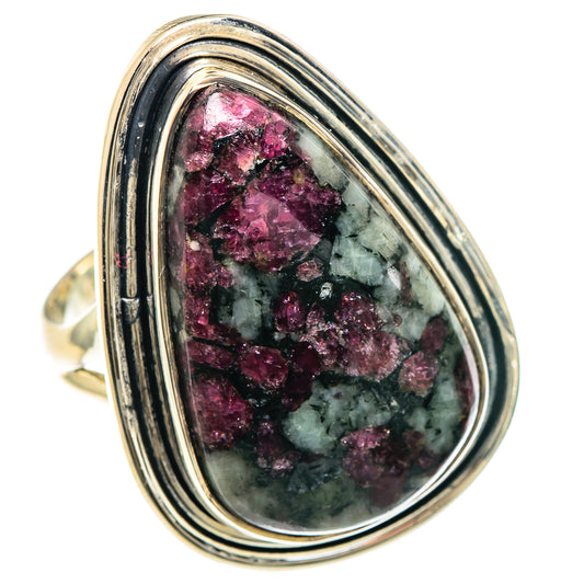 Russian Eudialyte Rings handcrafted by Ana Silver Co - RING93257