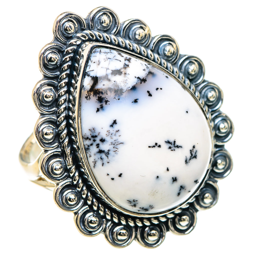 Dendritic Opal Rings handcrafted by Ana Silver Co - RING93262