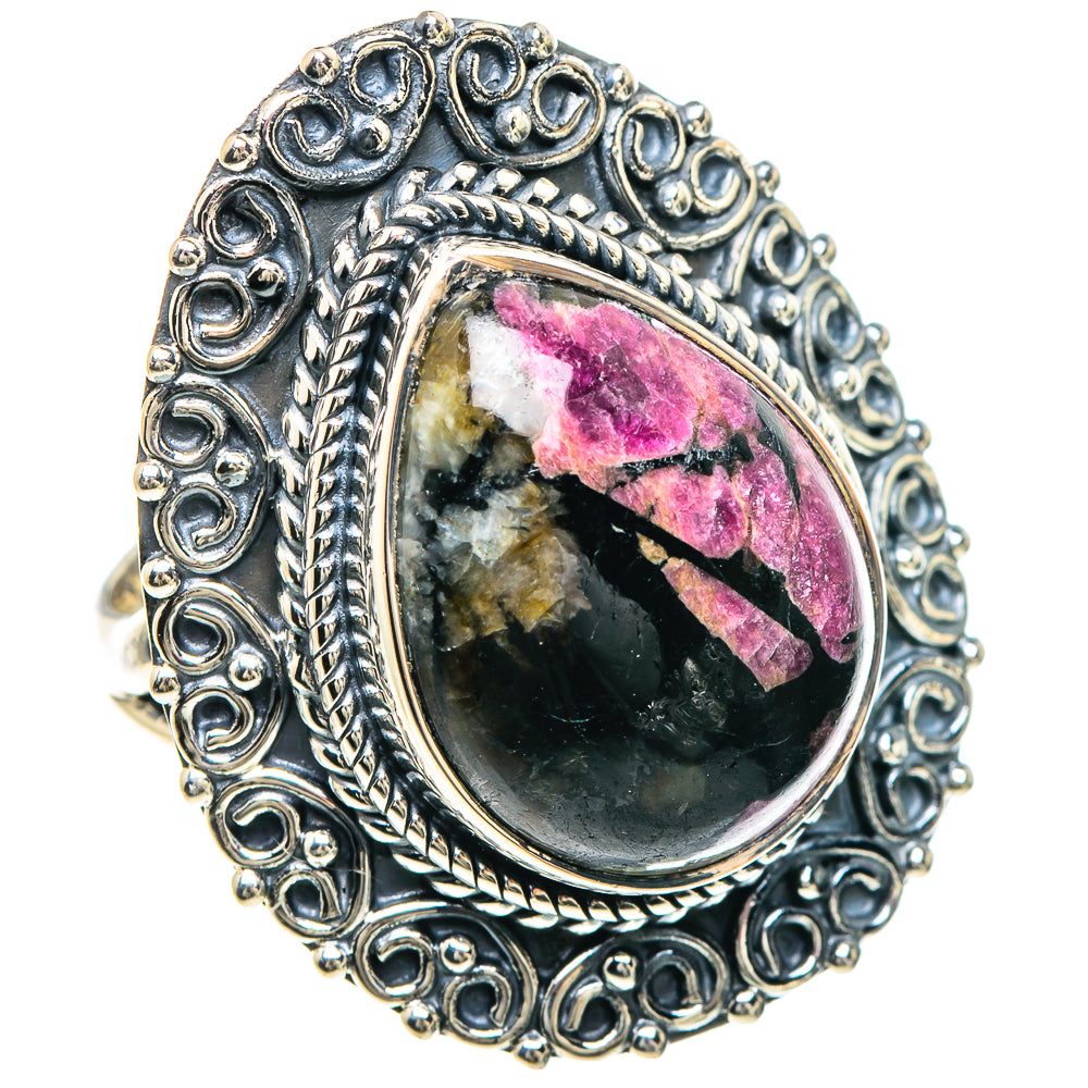 Rhodonite Rings handcrafted by Ana Silver Co - RING93277 - Photo 2