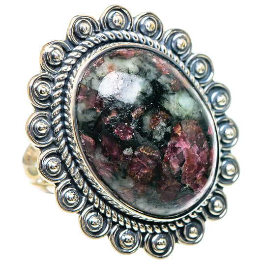 Russian Eudialyte Rings handcrafted by Ana Silver Co - RING93279 - Photo 2