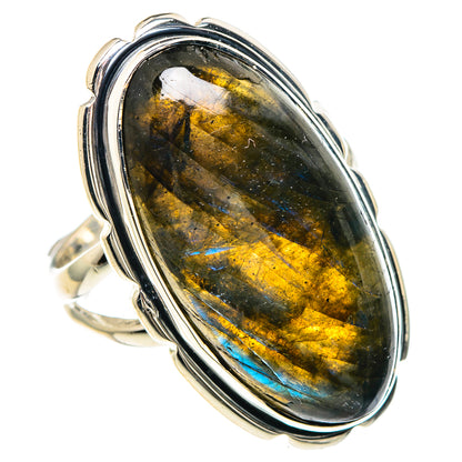Labradorite Rings handcrafted by Ana Silver Co - RING93286